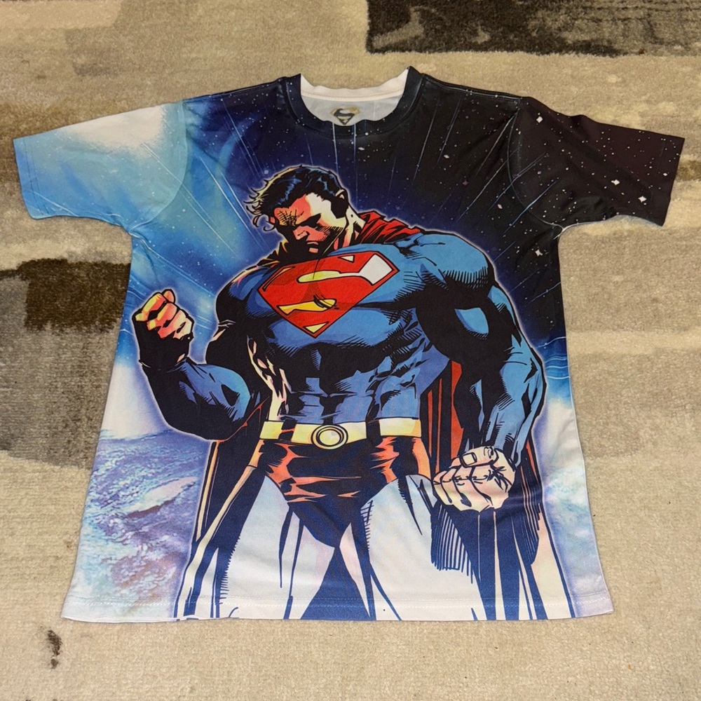 Superman All Over Graphic Tee